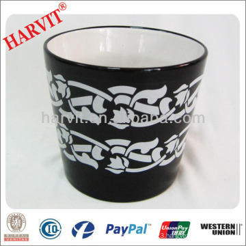 Vietnam Home Decor Ceramic Pot Garden Pot Planter/Black Pottery Flower Pots Wholesale/Hot New Products For 2014 ceramic f Pot